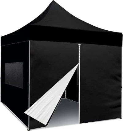 carpa plegable con cortina